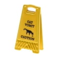 thumbnail image 3 of lionlar Miniature Warning Sign 1.5cmx2.5cm Decorative Item Yellow Caution Sign Model Cat Vomit, 3 of 9