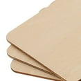 thumbnail image 2 of Square Shaped Wood Piece DIY Craft Accessories for Decoration Khaki Color 5CM, 2 of 8
