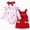 R001-Red, variant on NOLDARES Baby Girl Clothes Fall Cute Skirt Outfits Long Sleeve Romper Overall Skirt Dress Bow 3PCS Outfit(Red,3-6 M)