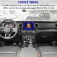 thumbnail image 4 of Marco Funcional De La Cubierta Del Tablero De Instrumentos Marco Del Panel De Navegación Gps Firme De Plástico Accesorios Decorativos Para El Interior Del Automóvil Compatible Con Wrangler 2018-2020 Speravity VI009293-04, 4 of 7