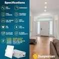 thumbnail image 3 of Sunperian 12-Pack 3 inch Square Ultra-Thin LED Recessed Light J-Box 5 Color Options 8W 540 Lumens Dimmable Wet Rated, 3 of 7