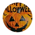 thumbnail image 4 of HAOXIT Elastic Edged Polyester Fitted Table Cover, Halloween Card with and Pumpkin. , The Ultimate Decorative for Your Table Fit for Round Table 31-35, 4 of 8