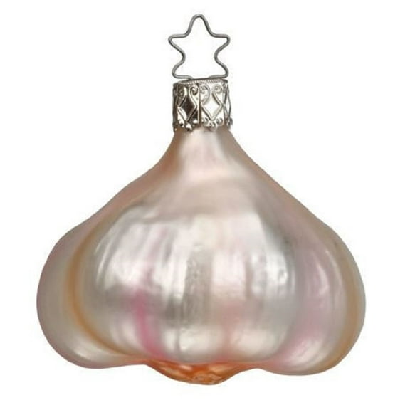 Inge Glas Clove of Garlic Food German Glass Christmas Tree Ornament FREE BOX New