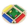 thumbnail image 1 of Shut The Box Dice Game, 10.5-Inch Wooden Tabletop Board Game for 2-4 Players, Classic Math Strategy Game with Dices And Instructions, Fun Educational Game for Christmas And Birthday Parties, 1 of 8
