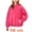 Hot Pink, variant on kpoplk Women's Letter Graphic Print Long Sleeve Drawstring Hoodie Sweatshirt(Blue,M)