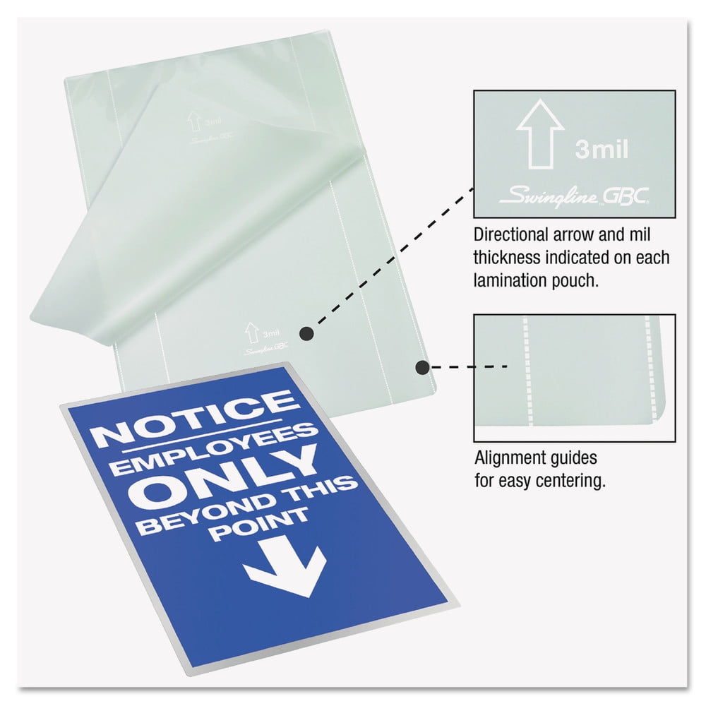Ezuse Thermal Laminating Pouches, 7 Mil, 11-1/2 in. x 9 in. (100/Box)
