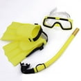 thumbnail image 1 of Ensemble de Masque de Plongée pour Enfants Antibuée Lunettes de Plongée Tube Respirant Palmes de Tuba, 1 of 7