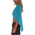 thumbnail image 4 of Riecok Knit Cover Up for Women Long Sleeve Crochet Sun Protection Cover Ups Summer Beach Vacation Tops, 4 of 5