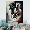 thumbnail image 2 of Designart Two Horses Running I Canvas Wall Art, 2 of 5