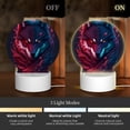 thumbnail image 3 of Salouo Cool Wolf Head for Round Acrylic Night Light - Acrylic Sheets with LED Light Lamp Base - Decorative Night Lamp for Restaurant Bar Cafe Shop Room Decoration, 3 of 9
