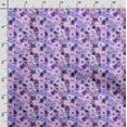thumbnail image 3 of Soimoi Floral Print,Cotton Poplin, Sewing Fabric Sold by The Yard 42 Inch Wide,Sewing Craft Quilting/Quilt Making Fabric, Purple, 3 of 5