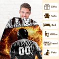 thumbnail image 6 of Personalized Name Baseball Blanket for Boys - 60x50 Inches Throw Size Blanket for Kids, Teens - Cozy, Comfortable Blankets for Bed, Couch - Baseball Blanket Gift for Sport Lovers, 6 of 6