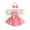 Pink-03, variant on Avrntaa Baby Girl Dress with Bloomer - Newborn Infant Sleeveless Bowknot Dress Princess Lace Dress 2PC 3-18M