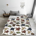 thumbnail image 5 of Zufioo Various Turtle Fleece Blanket Queen Size,Plush Bed Blanket,Ultra Soft Throw Blanket,Plush Fuzzy Cozy Blanket Perfect for Bed,Couch-60"x50", 5 of 7