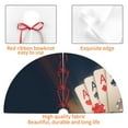thumbnail image 6 of Kll 30" Christmas Tree Skirt Casino Poker Chips Xmas Tree Skirts Mat For New Year Xmas Holiday Party Indoor Outdoor Home Decoration, 6 of 9