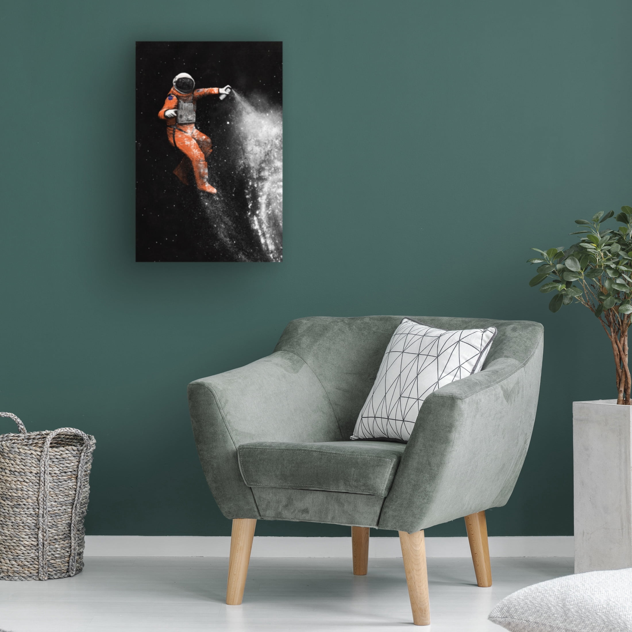 Trademark Fine Art Florent Bodart Astronaut Canvas Wall Art
