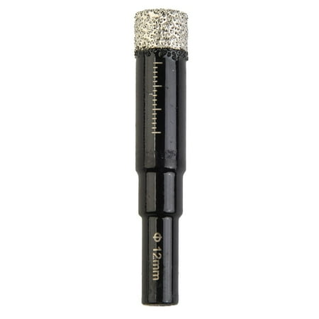 

GLFILL 5/6/8/10/12/14mm Diamond Dry Drill Bits Hole Saw for Marble Ceramic Tile Glass