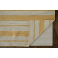 thumbnail image 3 of Feizy Duprine Transitional Stripes, Yellow/Ivory, 1'6" x 1'6" Swatch Easy Care Fade Resistant Stain Resistant Casual Geometric Design Carpet for Living Dining Bed Room, 3 of 6