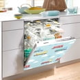 thumbnail image 2 of Yayeee Magnetic Dishwasher Cover for The Front Decoration Home Kitchen Machine Sticker Protector, Blue Trains Pattern, 2 of 6