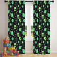 thumbnail image 5 of Blackout Kids Curtains,Alien Planet Black Pattern Children's Insulated Curtains Set Of 2,Bedroom Essentials,Toddler Room Decor 42"x84", 5 of 5