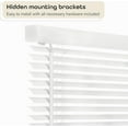 thumbnail image 3 of Cordless Light Filtering Mini Blind - 26 Inch Width, 64 Inch Length, 1" Slat Size - Pearl White - Cordless GII Morningstar Horizontal Windows Blinds for Interior, 3 of 6