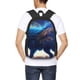 thumbnail image 4 of Balery Moonlit Blue Wolf Mochila para hombre y mujer - Tela Oxford 600D resistente - Gran capacidad, resistente al agua, ideal para la escuela, viajes y senderismo, 4 of 6