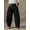 Black, variant on Women's High Waist Pleated Barrel Leg Pants with Pockets for Office Work Daily Wear