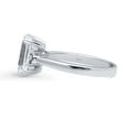 thumbnail image 3 of BERRICLE Sterling Silver 3-Stone Wedding Engagement Rings 2.6 Carat Emerald Cut Cubic Zirconia CZ Ring for Women, Rhodium Plated Size 7, 3 of 10