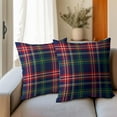 thumbnail image 3 of Christmas Tartan Pillow Covers 20x20 Set of 2 Navy Blue Green Red Plaid Print Decorative Outdoor Xmas Throw Pillow Cases Rustic Winter Holiday Decoration Farmhouse Sofa Couch Cushion Cover Bed Decor, 3 of 4