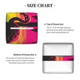 thumbnail image 5 of Gukieu Flamingo And Palm Trees At Sunset Print Leather Tissue Box, PVC Waterproof Velcro Opening and Closing Square Tissue Box Holder, Suitable for Home and Office Decoration, 5 of 7