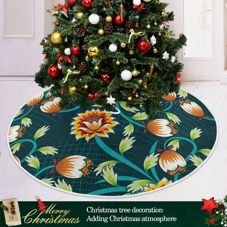 Flower tree skirt hotsell