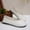 White, variant on Fnooota Womens Slip On Flats, PU Non-slip Party Square Toe Soft Sole Dress Shoes White Size 9.5
