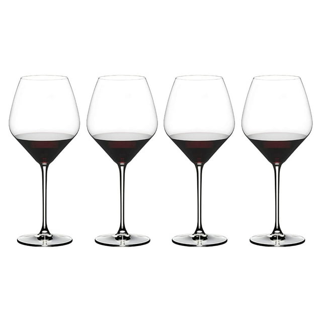 Riedel 27,16 Once Verre à Vin Extrême Pinot Noir Cristal Rouge, Lot de 4
