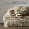 thumbnail image 2 of EVERGRACE Luxury Faux Fur Throw Blanket, Soft Fluffy Faux Mink Blankets for Bed, Couch, Sofa, Thick Cozy Plush Warm Fur Throws with Reversible Velvet, Natural Mink, 50"x60", 2 of 8