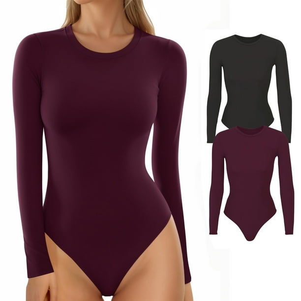 Camisetas de manga larga con cuello redondo MANGOPOP para mujer