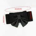 thumbnail image 4 of ManxiVoo Adjustable Wide Elastic Waist Belt with Bow Detail Stretch Fashion Belt for Dresses Skirts Women's Accessory Black, 4 of 10