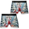 thumbnail image 3 of Merry Christmas Sphynx Enjoys Catmas Winter Xmas Holiday All Over Print Boxer Briefs Underwear for Men Dad Cat Lover Kitten Owner Gifts Idea - 02022, 3 of 6