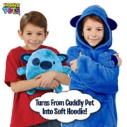 Huggle Pets Blue Puppy Animal Hoodie Sweatshirt and Plush Toy Ultra Soft Plush Toy Puppy