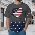 thumbnail image 2 of UAYOTSE Men's American Flag Print Short Sleeve T-Shirt Independence Day July 4th Patriotic Top,Sizes 3XL, 2 of 5