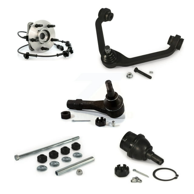 Transit Auto Front Left Bearing Assembly Suspension Upper Control Arm with Ball Joint Lower Outer Tie Rod Sway Bar Stabilizer Link Kit (5Pc) for Car Ford Ranger Mazda B4000 B3000 K77-101567