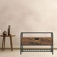 thumbnail image 5 of Banc de Rangement d'Entrée, Banc à Chaussures en Bois Étagère à Chaussures Vintage avec Boîte de Rangement à Dessus Relevable, 5 of 5