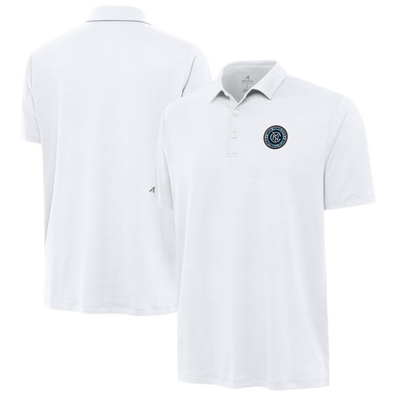 Men's-Antigua White New York City FC Reprocess Polo