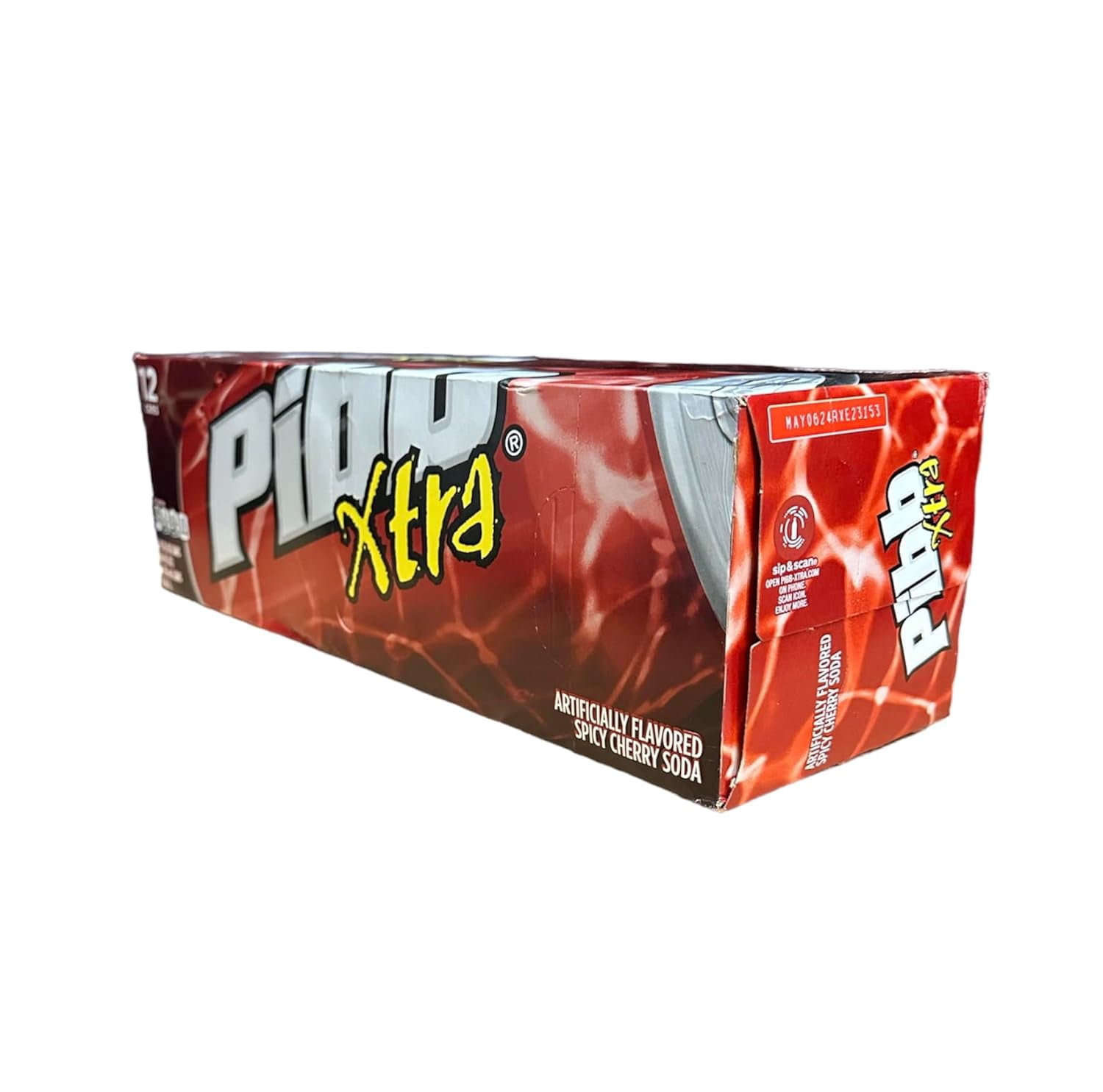 Mr. Pibb Cherry Soda Pop, 12 fl oz, 12 Pack Cans