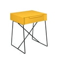 thumbnail image 1 of Urban Designs Elba Collection 1-Drawer End Table - Yellow, 1 of 4