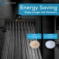 thumbnail image 4 of SparkPod High Pressure Rainfall Shower Head, Easy Install, Energy Saving (8" Square, Vintage Oil-Rubbed Bronze), 4 of 8