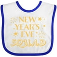 thumbnail image 3 of Inktastic New Year's Eve Squad with Stars in Gold Boys or Girls Baby Bib, 3 of 4