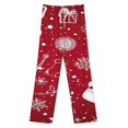 thumbnail image 3 of Merry Christmas Pajamas For Women Loose Retro Night Pajama Pants Comfortable Sleepwear Bottoms Homewear, 3 of 6