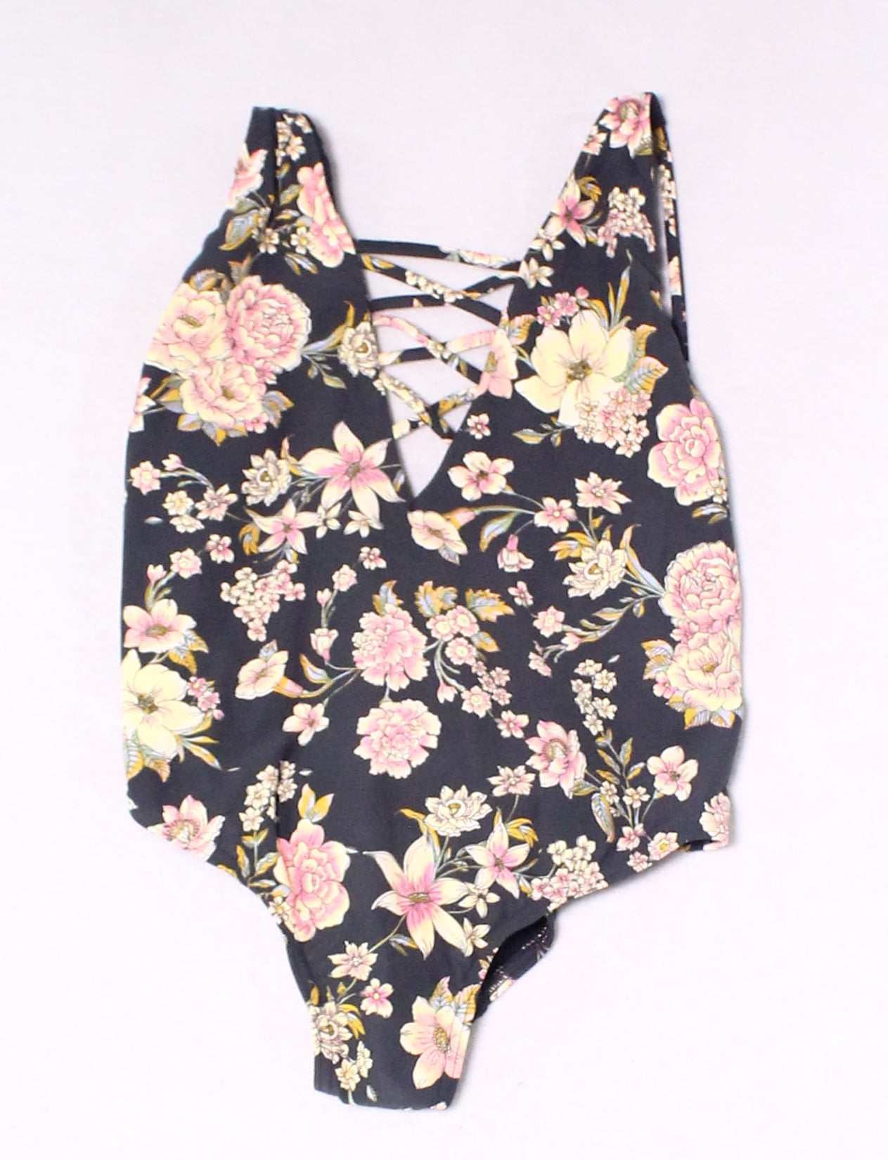 Billabong Billabong Womens Medium Floral OnePiece Swimwear Walmart
