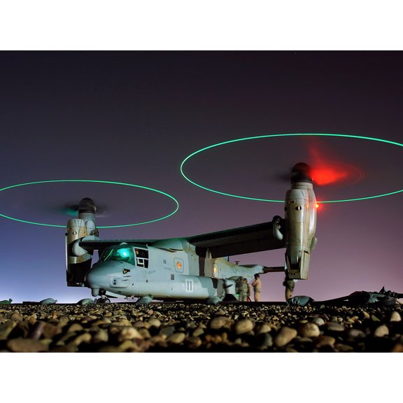 Miltary USA Navy V-22 Osprey Tritrotor Aircraft Photo Extra Large XL Wall Art Poster Print