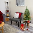 thumbnail image 4 of Nearly Natural 3ft. Wisconsin Slim Snow Tip Pine Artificial Christmas Tree with 50 Clear LED Lights, 4 of 7